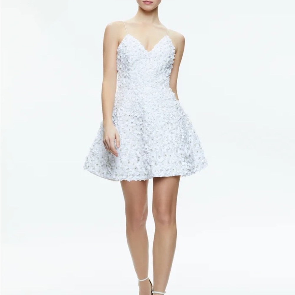 Alice + Olivia DOMENICA EMBELLISHED MINI GOWN